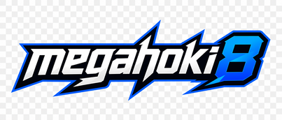 Logo megahoki8 berwarna lembut